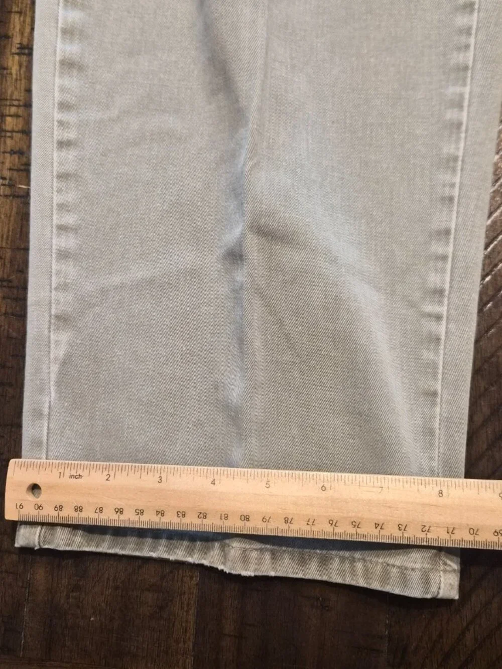 Vintage Polo Ralph Lauren Mens Chino Pants 34x30 Gray Made in USA No Button G769